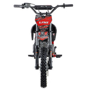 Lynx 125cc Dirt Bike, 4-Speed Semi-Automatic Pit Bike with Zongshen 4-Stroke Engine, Kick Start, 14"/12" Wheels(Red)