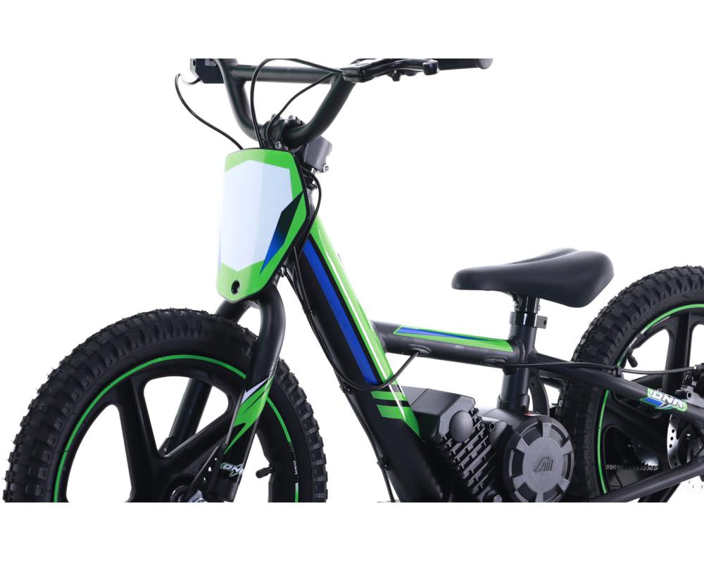 Electric Dirt Bike for Kids Aged 5-10, 340W Racing Grade Electric Motorcycle with Aluminum Frame, Up to 12MPH & 3 Speed Settings, Safe Disc Brakes, 16IN Knobby Tires