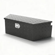 39 inch Trailer Tongue Box,Aluminum Trailer Tool Box for Storage,Trailer Box w/Lock and Keys,Heavy Duty Waterproof Black Box - 39 X 15 X 12 inch