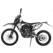 Titan DLX 250cc Gas Dirt Bike Pit Bike Adult Bike,Big 21"/18" Wheels, Zongshen Engine! (Black)