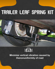 Trailer Leaf Spring Kit 3500lb Single Axle 4 Leaf Spring Kit