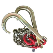 Obstacle Car Towing Rope 5T Transport Tow Chain, J Hooks Towing, Galvanized Transport Chains, Chain Bridle and Grab Hooks