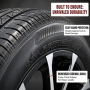 2-Pack Radial Trailer Tire Rim Assembly ST205/75R15 5 Lug Black