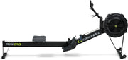 16-Level Dual-Rail Magnetic Rowing Machine, App-Ready Monitor, Wide Seat, Gray, 265 lb Capacity