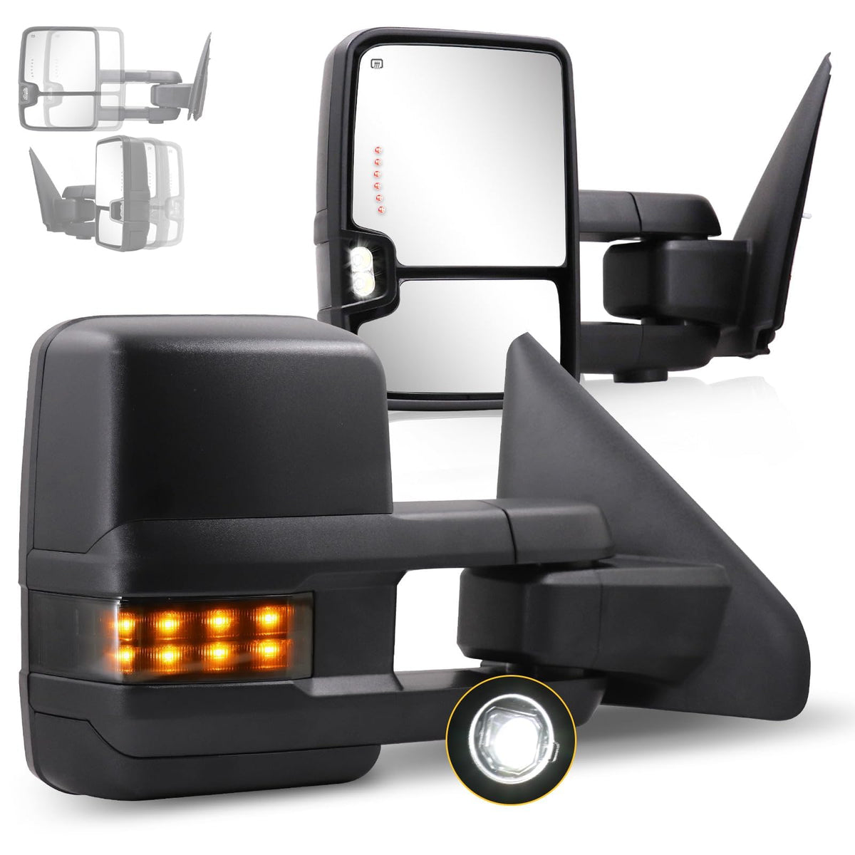 Towing Mirrors for 2002-2008 1500 2003-2009 2500 3500