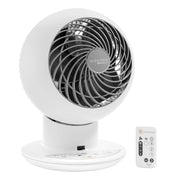 USA WOOZOO Air Circulator Fan with Remote, Oscillating, 5 Speeds, 82ft Max Air Distance, Adjustable Tilt, Quiet Motor, Small Fan for Bedroom, Office, Dorm, White