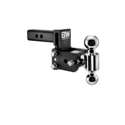 Tow & Stow Adjustable Trailer Hitch Ball Mount - Fits 2" Receiver, Dual Ball (2" x 2-5/16"), 3" Drop, 10,000 GTW - TS10033B