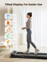 Foldable Walking Pad Treadmill, Walk and Jog, Under Desk