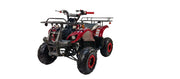 125cc ATV Quad 125cc ATV with Reverse, LED Lights, Big Wide Tires with Matching Rims 4 Wheeler for Youth and Children (Red Color)