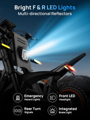 Electric Dirt Bike with Pedals, 1500W Peak Motor Electric Motorcycle