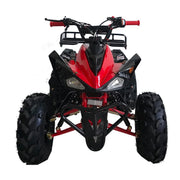 125cc ATV 4 Wheels Wheelers Quad 125 ATV Quads with LED Lights, Big 19"/18" Tires,Red