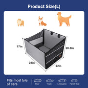 Dog Car Seat for Large Medium Dogs, Back Seat Extender for Pets, Waterproof Pet Carseat for Medium Sized Dog, Hammock for Pet, with Storage Pocket for Cars/SUV/Truck(L-28 * 22 * 20.5in)