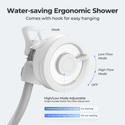 MAX Shower Portable Shower for Camping, Rechargeable Outdoor Camping Shower, Portable Shower Pump with USB-C,Shower Pump for Hiking, Car wash, Pet Cleaning, Beach Vacations