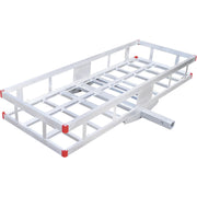 Aluminum Hitch Cargo Carrier- 500-Lb Capacity Silver 49inx22.5inx8inH