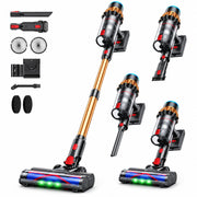 Cordless Vacuum Cleaner for Home, 650W 60KPa Stick Vacuum Cleaner,Max 75Min