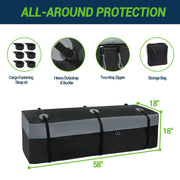 Folding Hitch Cargo Carrier 60"x24"x14" 500lb Fits 2" Receiver