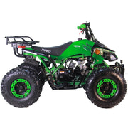 Leopard 125cc ATV Gas Powered Youth 4 Wheeler Quad with Automatic Transmission, Reverse Gear, Big 19"/18" Tires (Green)