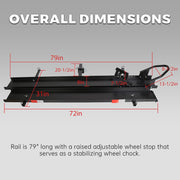 600LBS Black Motorcycle Carrier Mount Dirt Bike Rack Hitch Hauler
