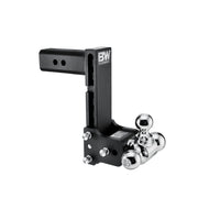 Tow & Stow Adjustable Trailer Hitch Ball Mount - Fits 2.5" Receiver, Tri-Ball (1-7/8" x 2" x 2-5/16"), 8.5" Drop, 18,000 GTW - TS20050B