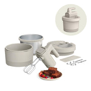 3.5 Qt Hand & Stand Mixer, 2 in 1 Electric Mixer with Bowl, Oatmilk