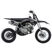 125cc Dirt Pit Bike for Kids & Youth with 4-Speed Semi-Automatic Transmission, Big 14"/12" Tires! (Black)