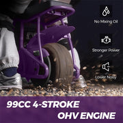 GMB100 Basic Mini Bike 99cc 4-Stroke Off Road for Teens Adults 220 LBS