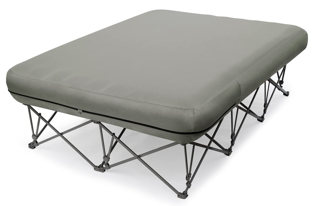 Camping Cot for Adults with Air Mattress, No Air Pump Air pump not included. Includes an inflatable mattress and carry bag for camping, travel, and beach trips