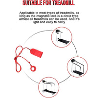 Magnetic Safety Switch Universal Treadmill Magnetic Lock Emergency Stop Treadmill Accessories Suitable for Most Treadmills
