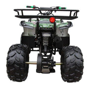 Gas 125cc ATV with Reverse Quad 4 Wheeler ATV with Headlights - Big 19"/18" Tires Off-Road Tires (Army Green, Fully Assembled)