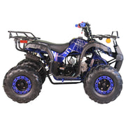125cc Quad Youth 4 Wheeler ATV (Spider Blue)