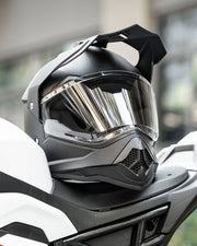 Youth Electric Dirt Bike Full-Face Helmet Matte Black