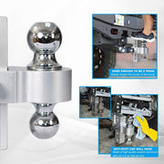 8000 lb Adjustable Cushion Dual-Ball Mount