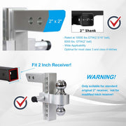 8000 lb Adjustable Cushion Dual-Ball Mount