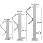 12000 lb Dual-Speed Drop-Leg Trailer Jack