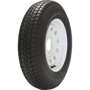ST175/80D13 Bias Trailer Tire and 5-Lug Silver Rim Combo