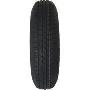 ST175/80D13 Bias Trailer Tire and 5-Lug Silver Rim Combo