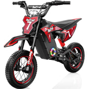 36V Electric Dirt Bike for Kids Ages 4-10, 700W Peak 15.5MPH, 3-Speed Modes