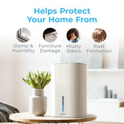 PureDry Mini Dehumidifier, 27 oz Tank, Removes 300 mL/Day Compact Design Helps Reduce Excess Moisture in Small Rooms & Living Spaces; Ideal for Closets, Bathrooms, Boats & Kitchens