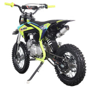 Storm 125cc Dirt Bike, 4-Stroke Gas Pit Bike with Automatic Transmission, Electric Start, 14"/12" Wheels(Black)