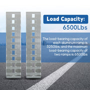 2 Pcs 60 Inch x 12 Inch Aluminum Trailer Ramps