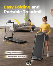 Walking Pad Treadmill with Handle Bar for Home Office