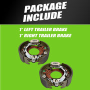 12-1/4" x 3-3/8" Electric Trailer Brake Compatible with 9000-10000Lbs General Duty Axles with 7 Bolt Mounting OE# 023-450-00 023-450 023-451-00 023-451 Left & Right