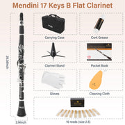 Ebonite Bb Clarinet Kit for Beginner - Black