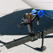 Boat Trailer Winch Post with Bow Stop Roller, 1200lbs Winch Included