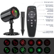 Christmas Projector Light for Indoor Outdoor, 6 Patterns, RG IP65 Waterproof, 360° Rotatable, Six Christmas-style Patterns, Work for Indoor Outdoor Holiday Decorations
