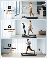 Walking Pad Treadmill for Home, Walking Pad with Incline and Handle Bar