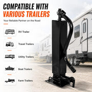 12000lbs Trailer Jack, Adjustable Drop Leg, 26" Vertical Travel