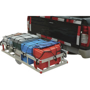 Aluminum Hitch Cargo Carrier- 500-Lb Capacity Silver 49inx22.5inx8inH
