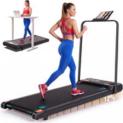Small Walking Pad with Incline-Foldable Treadmill for Home Office