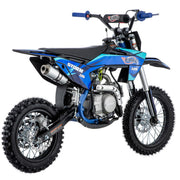 Storm 125cc Zongshen Brand Engine Dirt Bike with 4-Speed Semi-Automatic Transmission, Kick Start, Big 14"/12" Tires! (Blue)